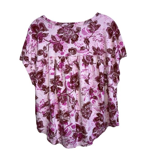 454. Pilcro Anthropologie dolman sleeve floral blouse size medium - Picture 3 of 5